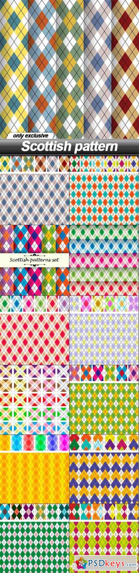 Scottish pattern - 13 EPS