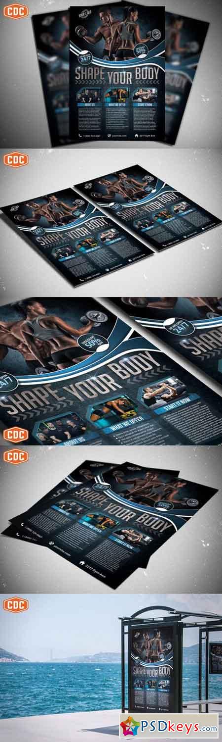 Gym & Fitness Flyer Template 755604