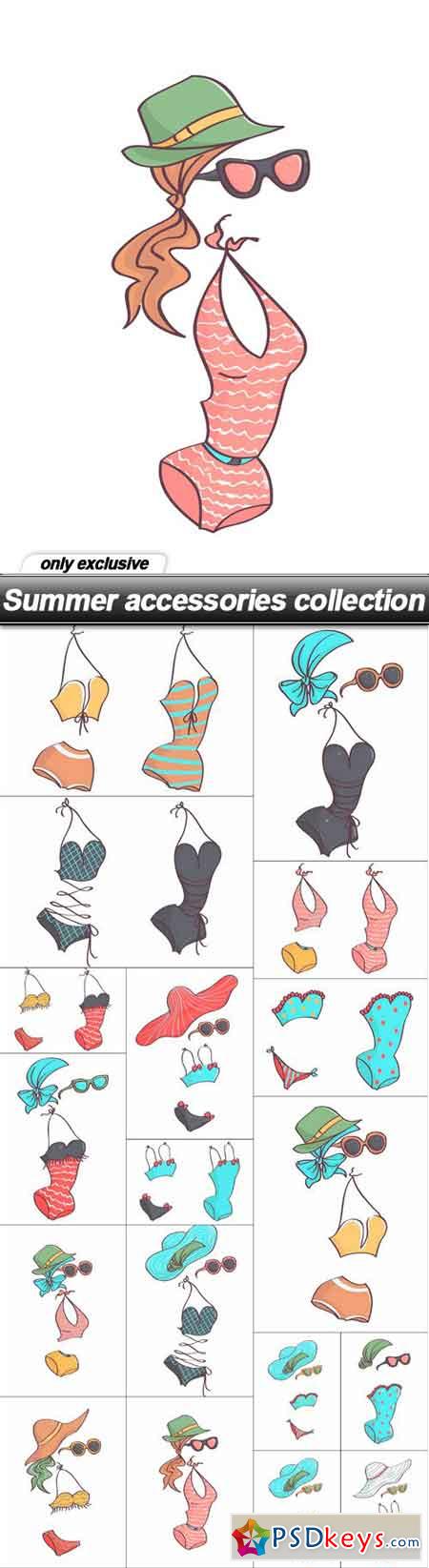 Summer accessories collection - 18 EPS