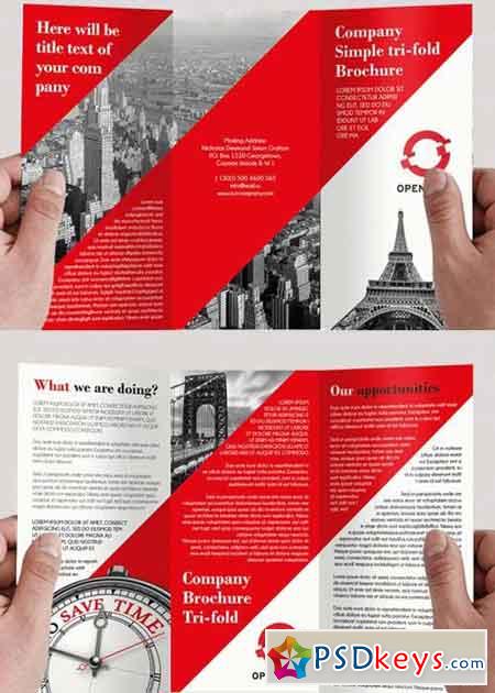 Company V15 PSD Tri-Fold PSD Brochure Template