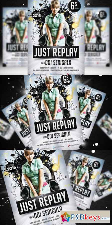 Just Replay Flyer Template 748234
