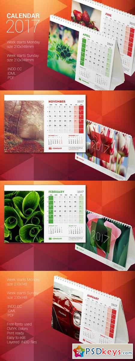 Desk Calendar 2017 840355