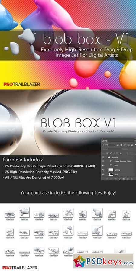 Blob Box V1 - Hi-Res Brushes Set 837691