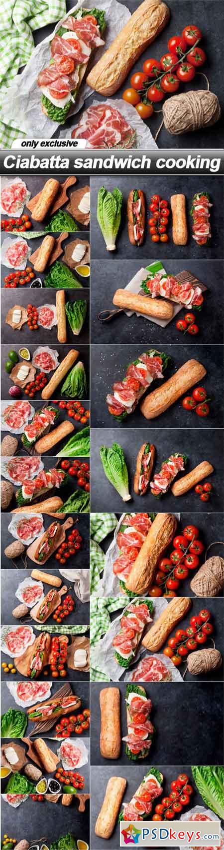 Ciabatta sandwich cooking - 20 UHQ JPEG