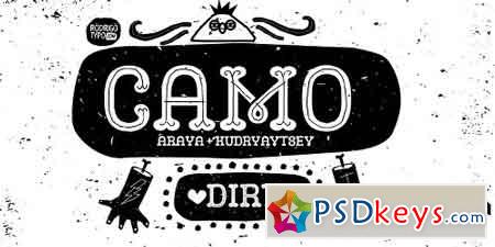 Camo Dirt Font Family - 2 Fonts