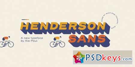Henderson Sans Font Family - 28 Fonts