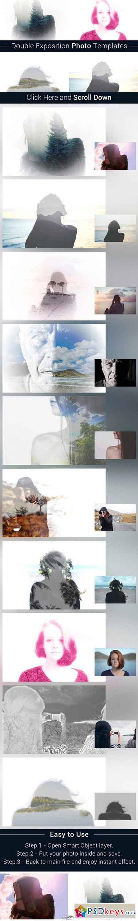 Double Exposition Photo Templates 900047