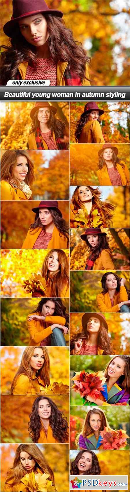 Beautiful young woman in autumn styling - 18 UHQ JPEG