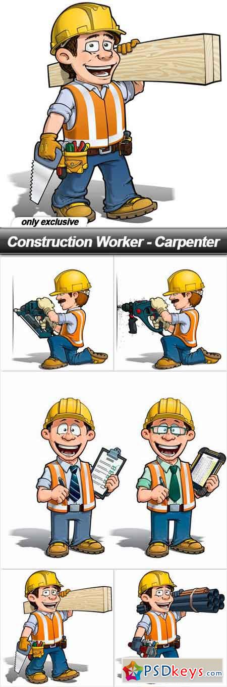 Construction Worker - Carpenter - 5 EPS