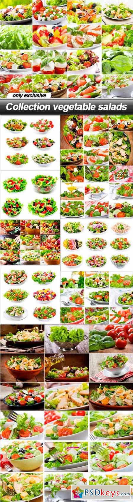 Collection vegetable salads - 11 UHQ JPEG