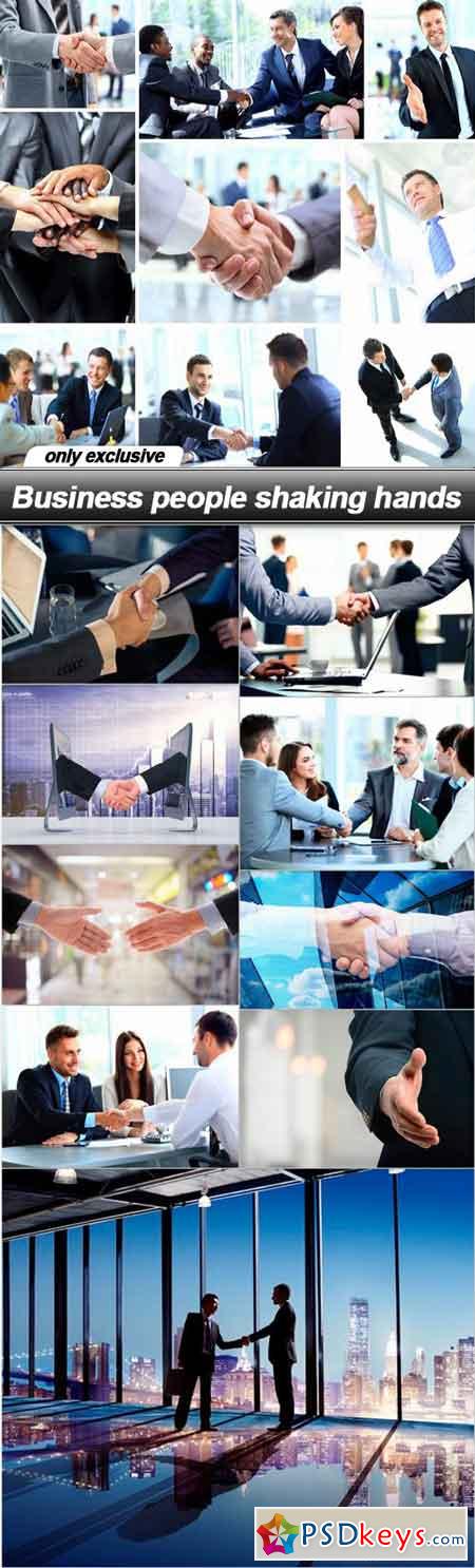 Business people shaking hands - 10 UHQ JPEG