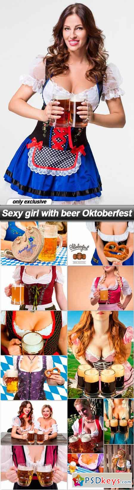 Sexy girl with beer Oktoberfest - 14 UHQ JPEG