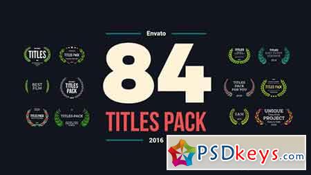 84 Titles Pack 17776800 - After Effects Projects