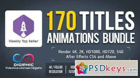 170 Titles Animations Bundle 16931322 - After Effects Projects