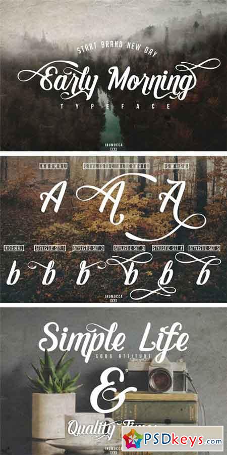 Early Morning Typeface 896900