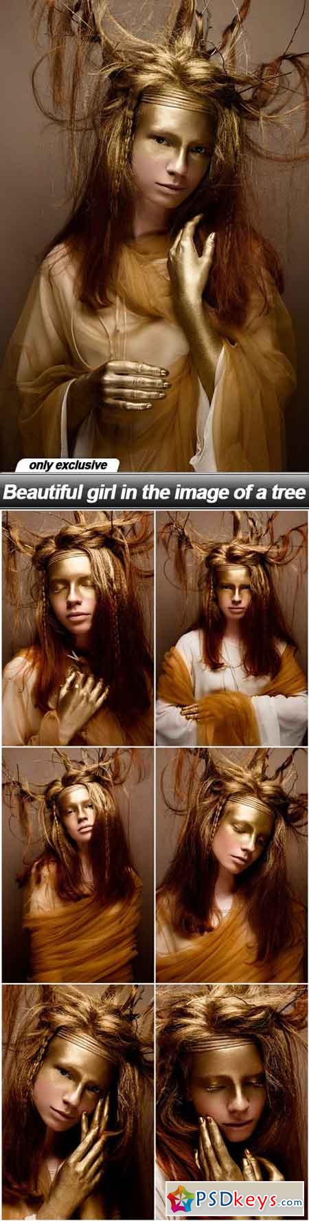 Beautiful girl in the image of a tree - 7 UHQ JPEG
