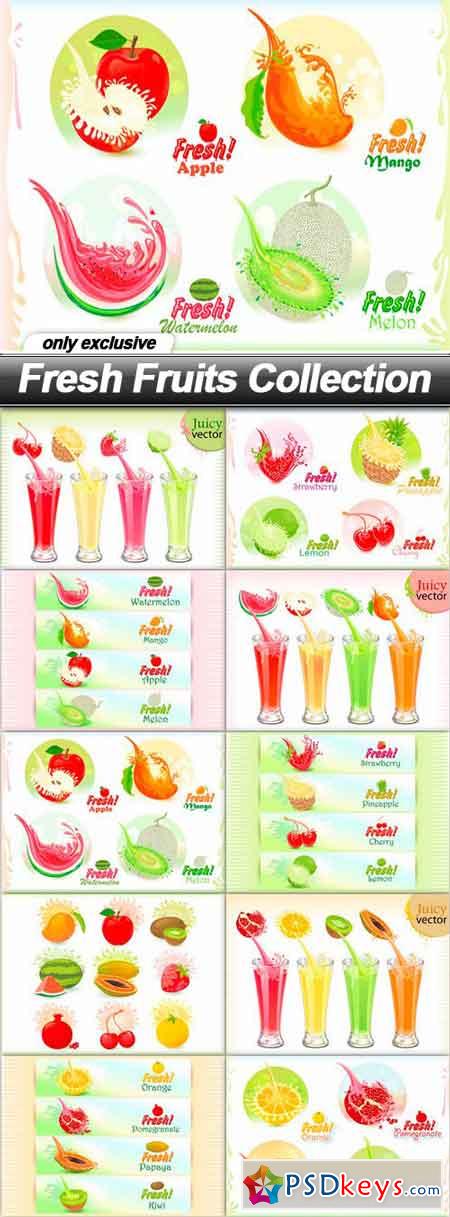 Fresh Fruits Collection - 10 EPS