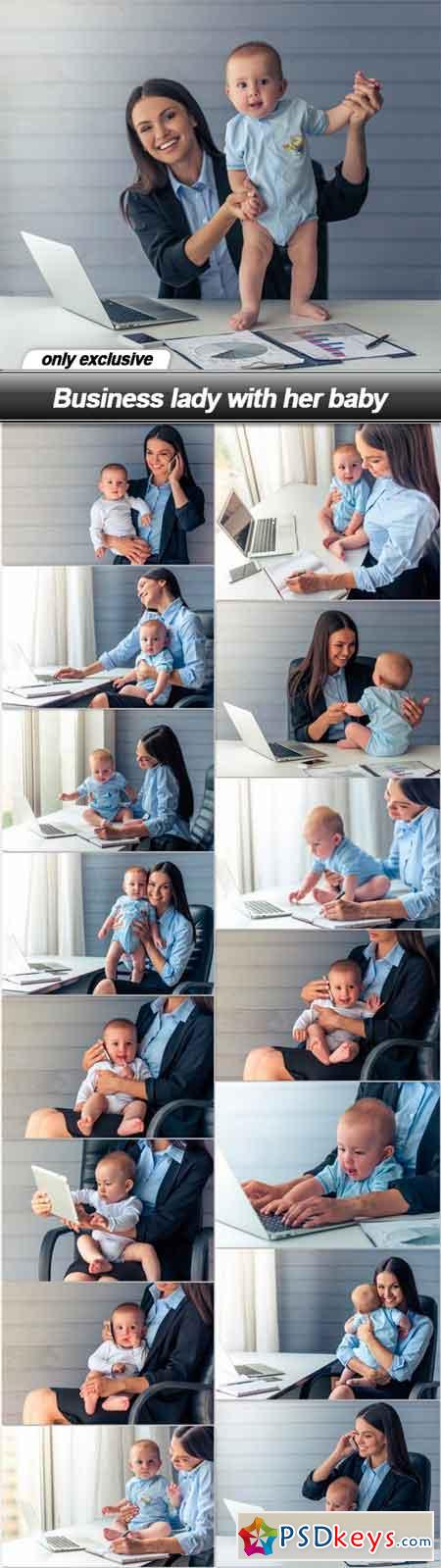 Business lady with her baby - 16 UHQ JPEG