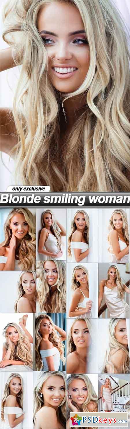 Blonde smiling woman - 16 UHQ JPEG