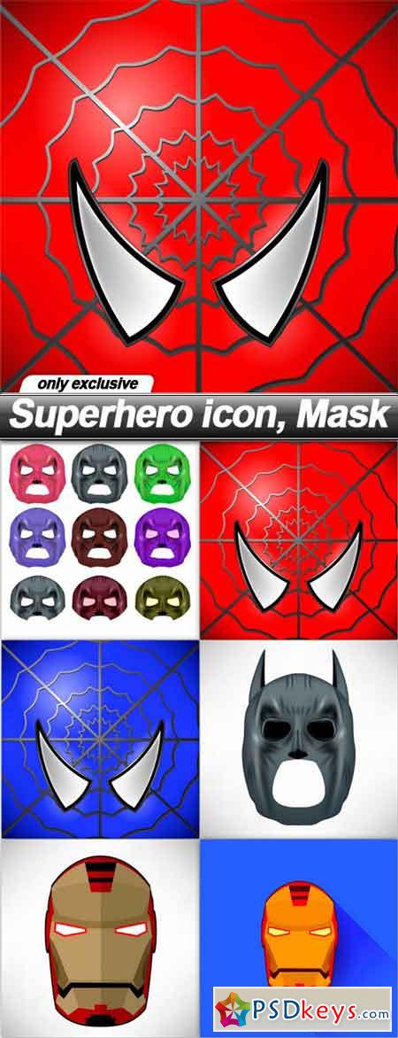 Superhero icon, Mask - 6 EPS