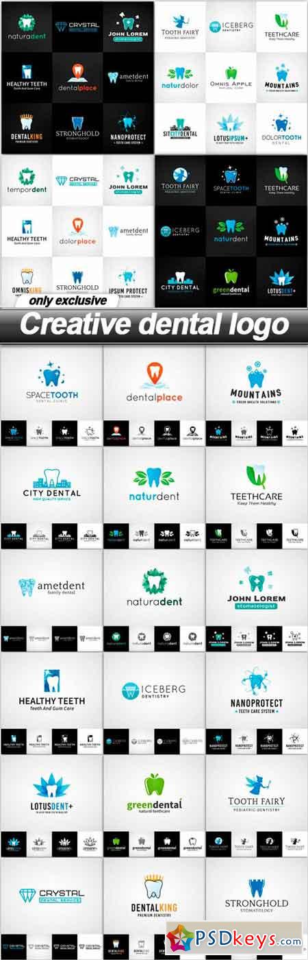 Creative dental logo - 22 EPS