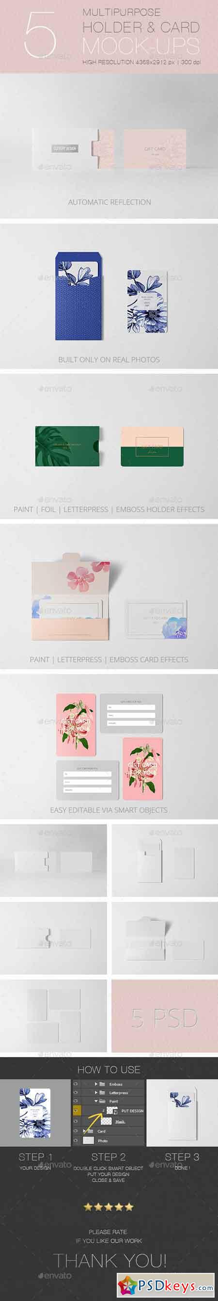 Multipurpose Holder & Card Mock-Up Vol 2.0 17772945