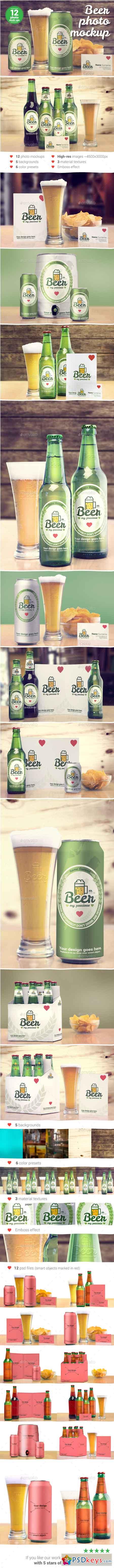 Beer Package & Branding Mock-up 13075491