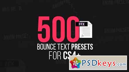 500 Bounce Text Presets 15147802 - After Effects Projects