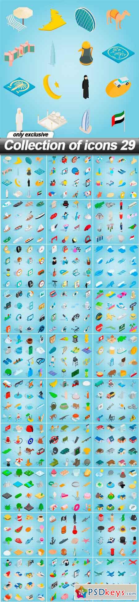 Collection of icons 29 - 30 EPS