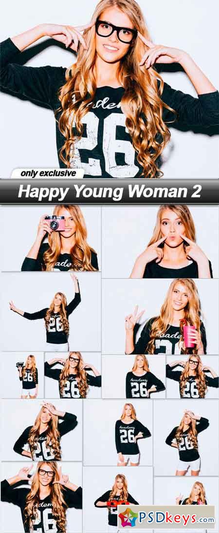 Happy Young Woman 2 - 16 UHQ JPEG