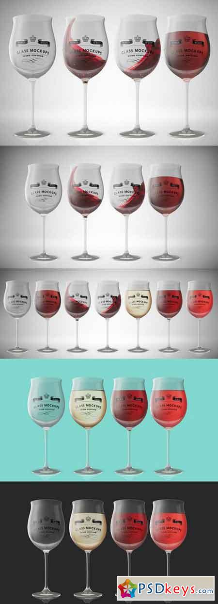 Glass Mockup - Wine Glass Mockup 12 895018