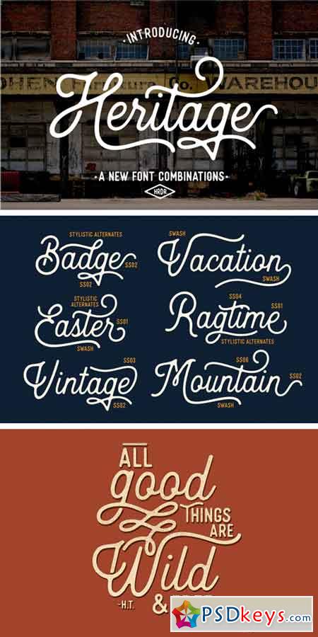 Heritage Font Combinations 908638