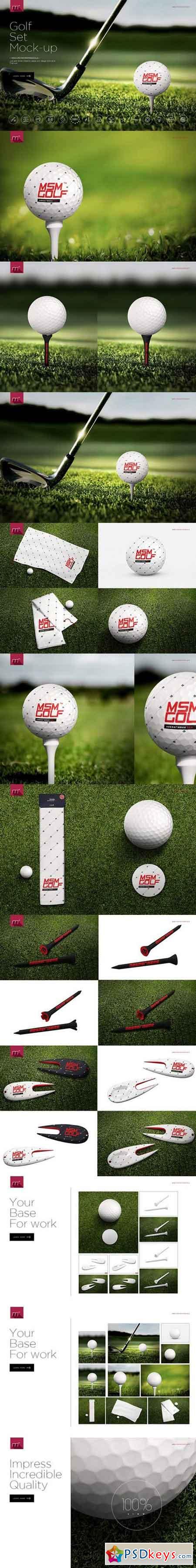 Download Golf Set Mock-up 904494 » Free Download Photoshop Vector ...