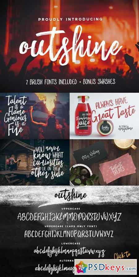 Outshine Duo Font Pack 920286