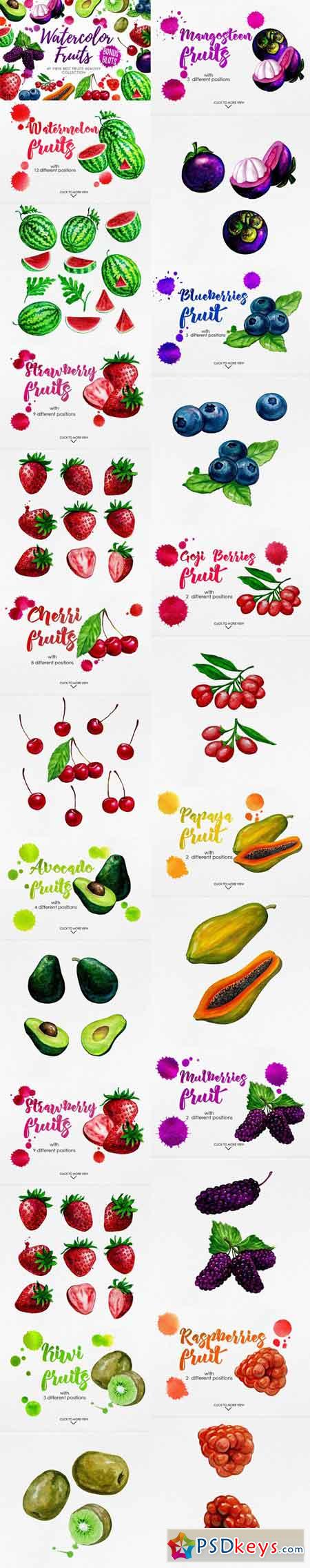 Watercolor Fruits Vol. 3 909480