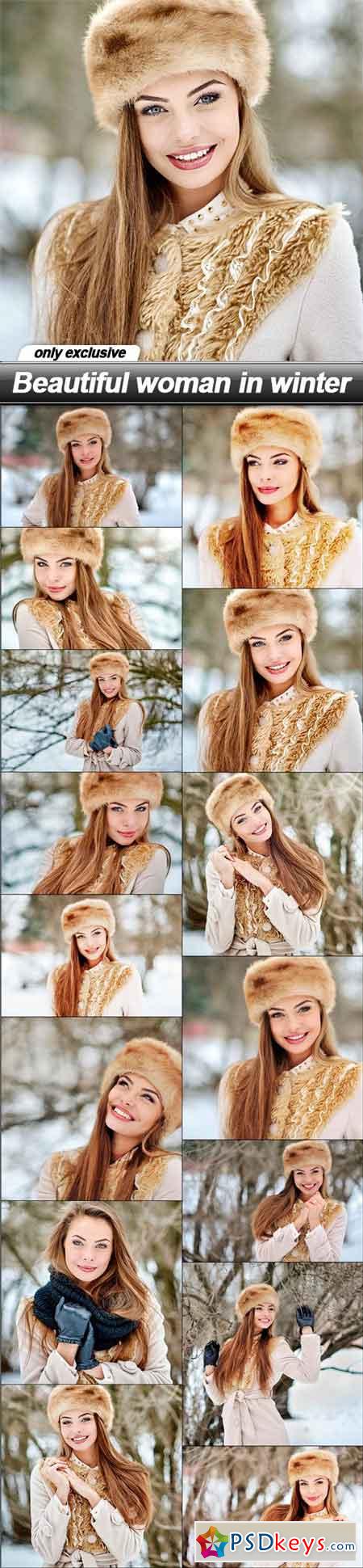 Beautiful woman in winter - 15 UHQ JPEG