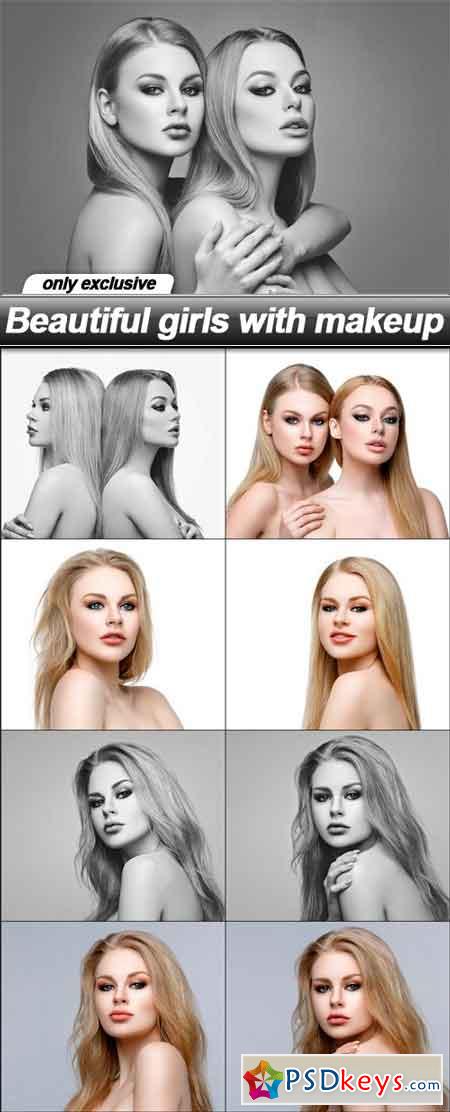 Beautiful girls with makeup - 9 UHQ JPEG
