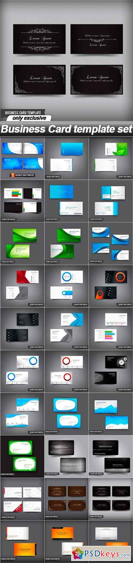 Business Card template set - 30 EPS