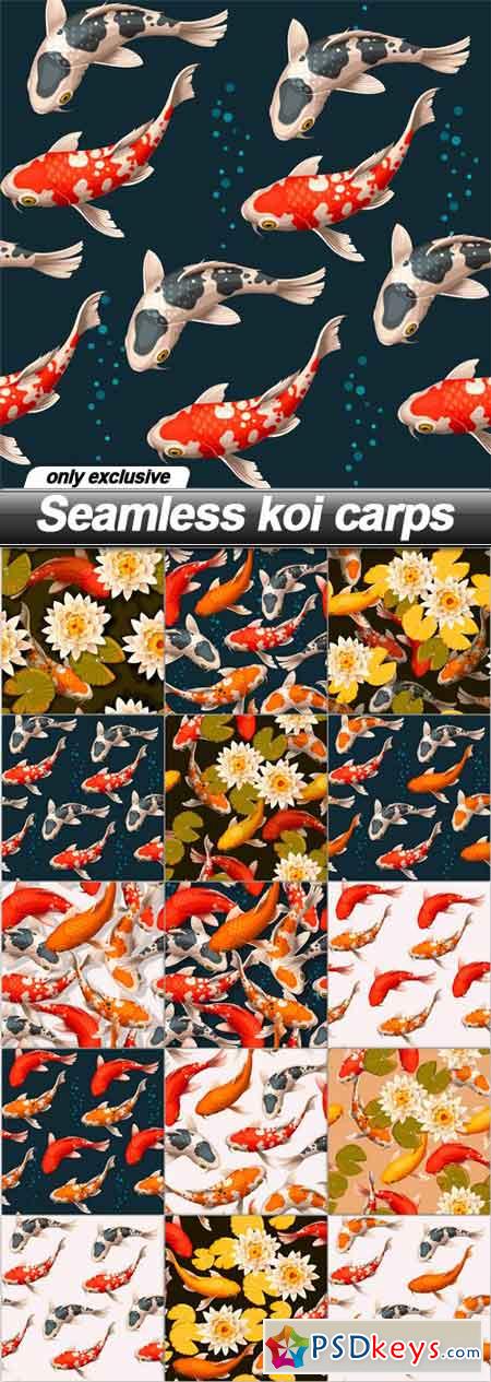 Seamless koi carps - 15 EPS