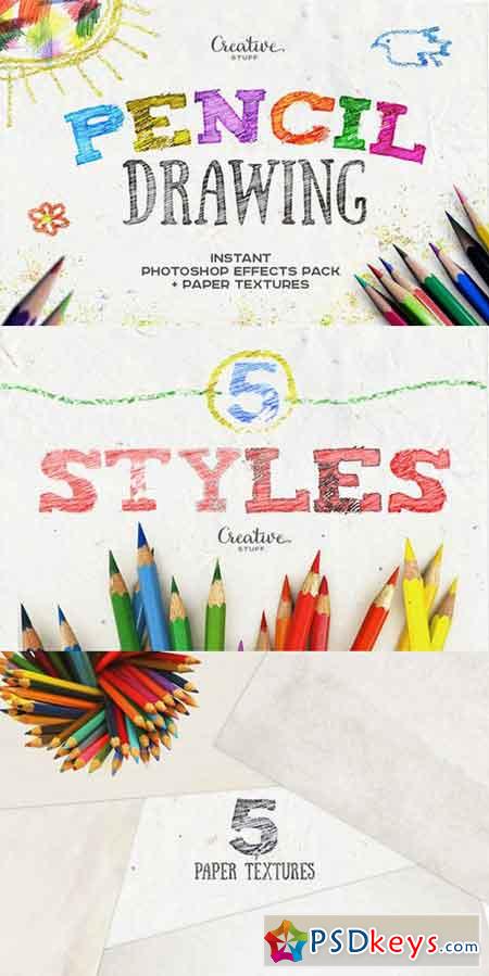 Pencil Drawing Photoshop Effects 925099