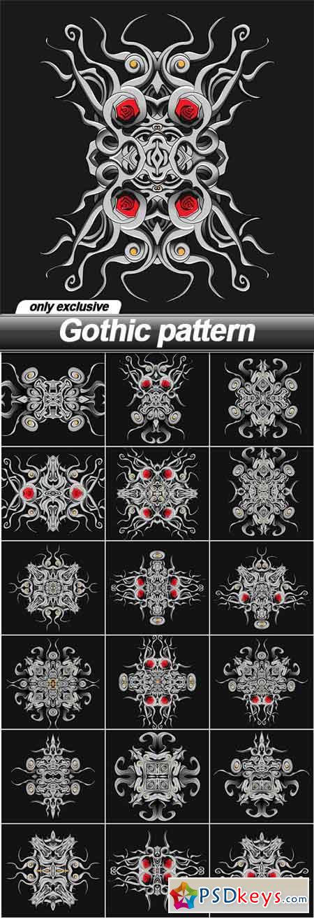 Gothic pattern - 19 EPS