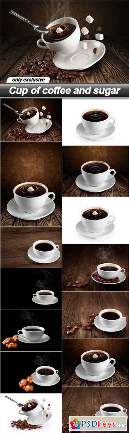 Cup of coffee and sugar - 14 UHQ JPEG