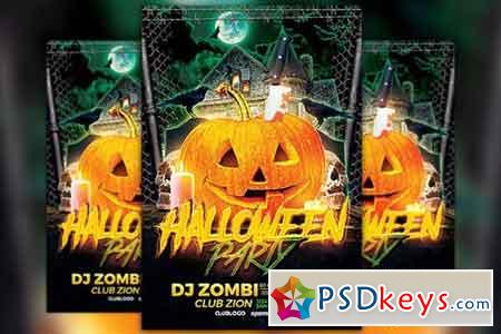 Halloween Party Flyer Template 922158