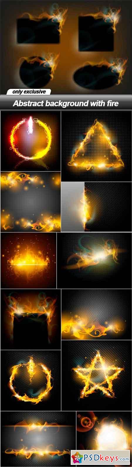 Abstract background with fire - 13 EPS