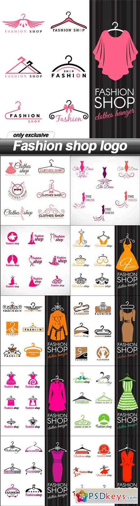 Fashion shop logo - 11 EPS » Free Download Photoshop Vector Stock image ...