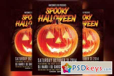 Spooky Halloween Party Flyer 89887
