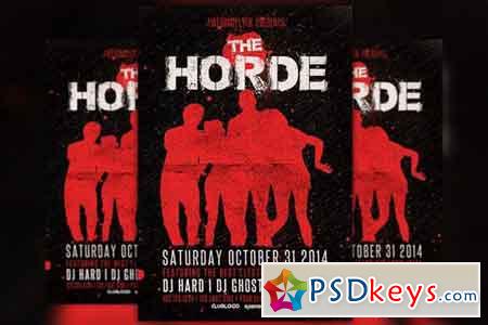 The Horde Halloween Party Flyer 89888