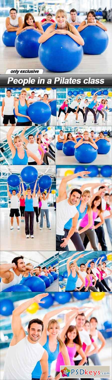 People in a Pilates class - 9 UHQ JPEG
