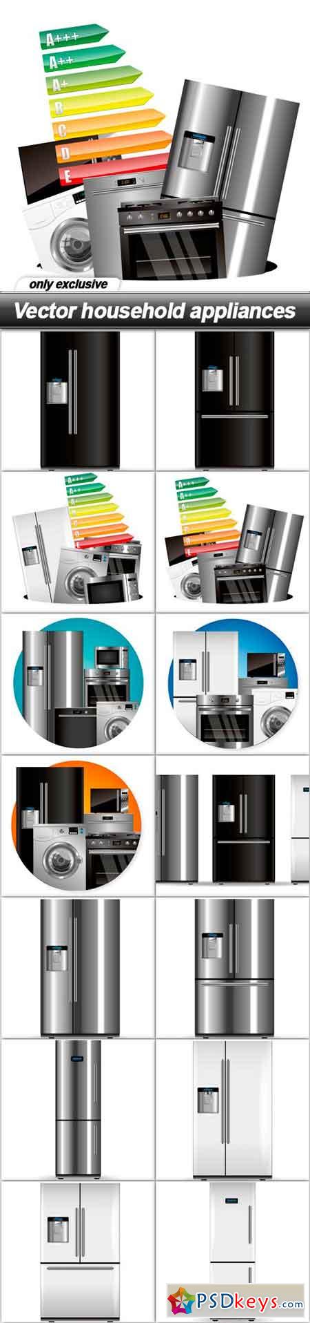Vector household appliances - 14 EPS