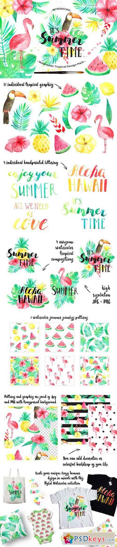 Summer Tropical Design Pack Vol.2 750371